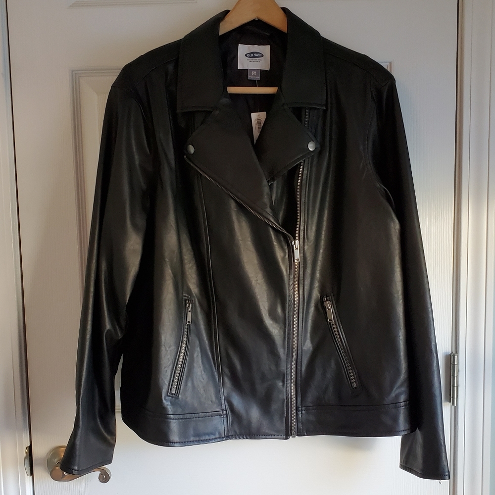 NWT - Old Navy Faux Leather Moto Jacket